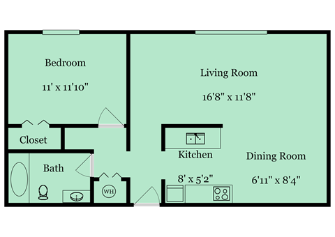 Lakeview Estates 1Bed at Lakeview Estates in Parkersburg, WV 26104